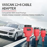 Vista 7 de Adaptador de cable FCA 12+8 para Chrysler 12+8, conector de cable de programación Autel OBD2, cable de derivación de seguridad para Autel Maxisys