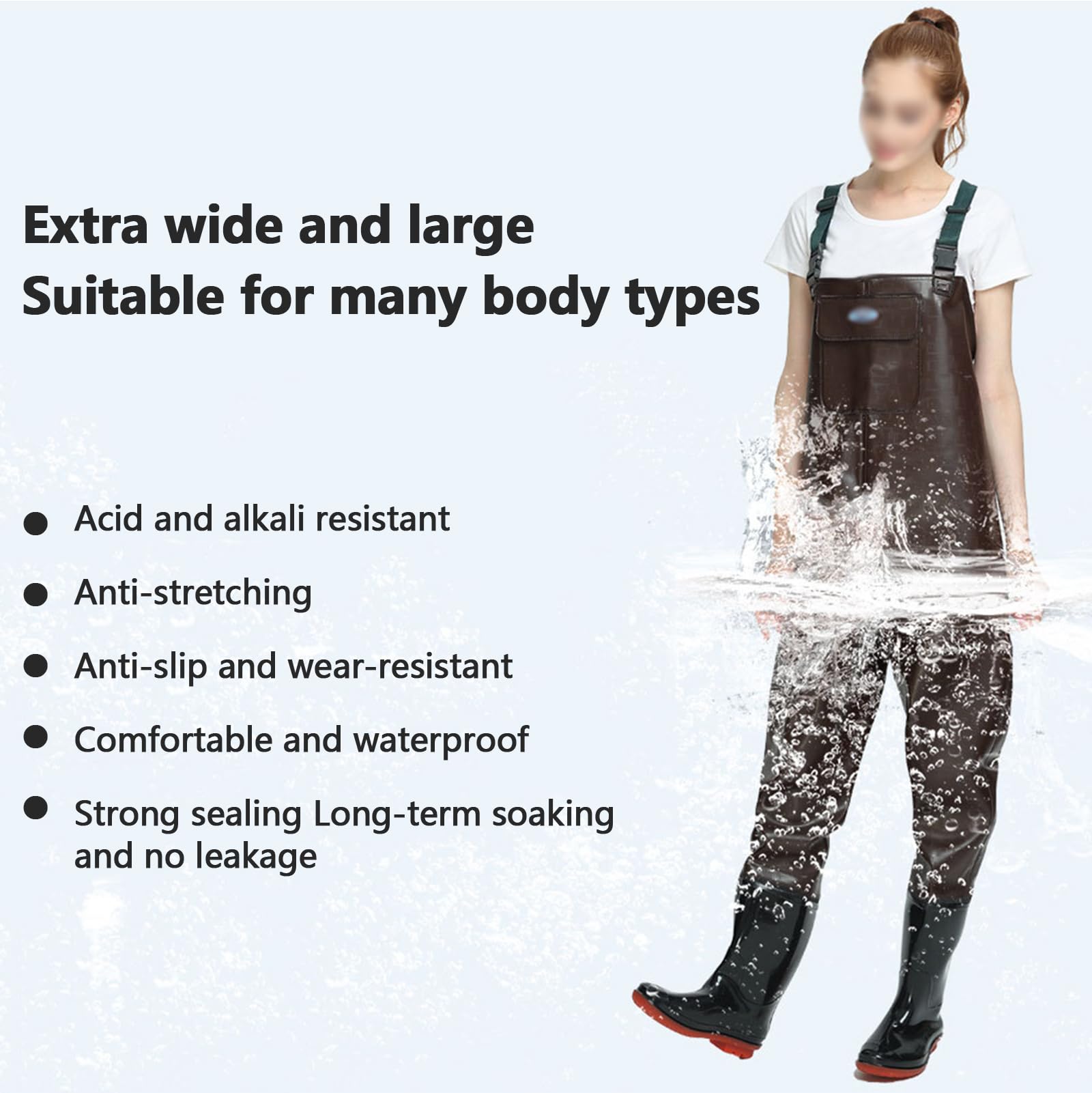 Stivali da Pesca E Trampolieri Tutto Il Corpo con Stivali di Gomma da Uomo E da Donna Impermeabile Traspirante Leggero Crosswater Waders da Caccia Pesca