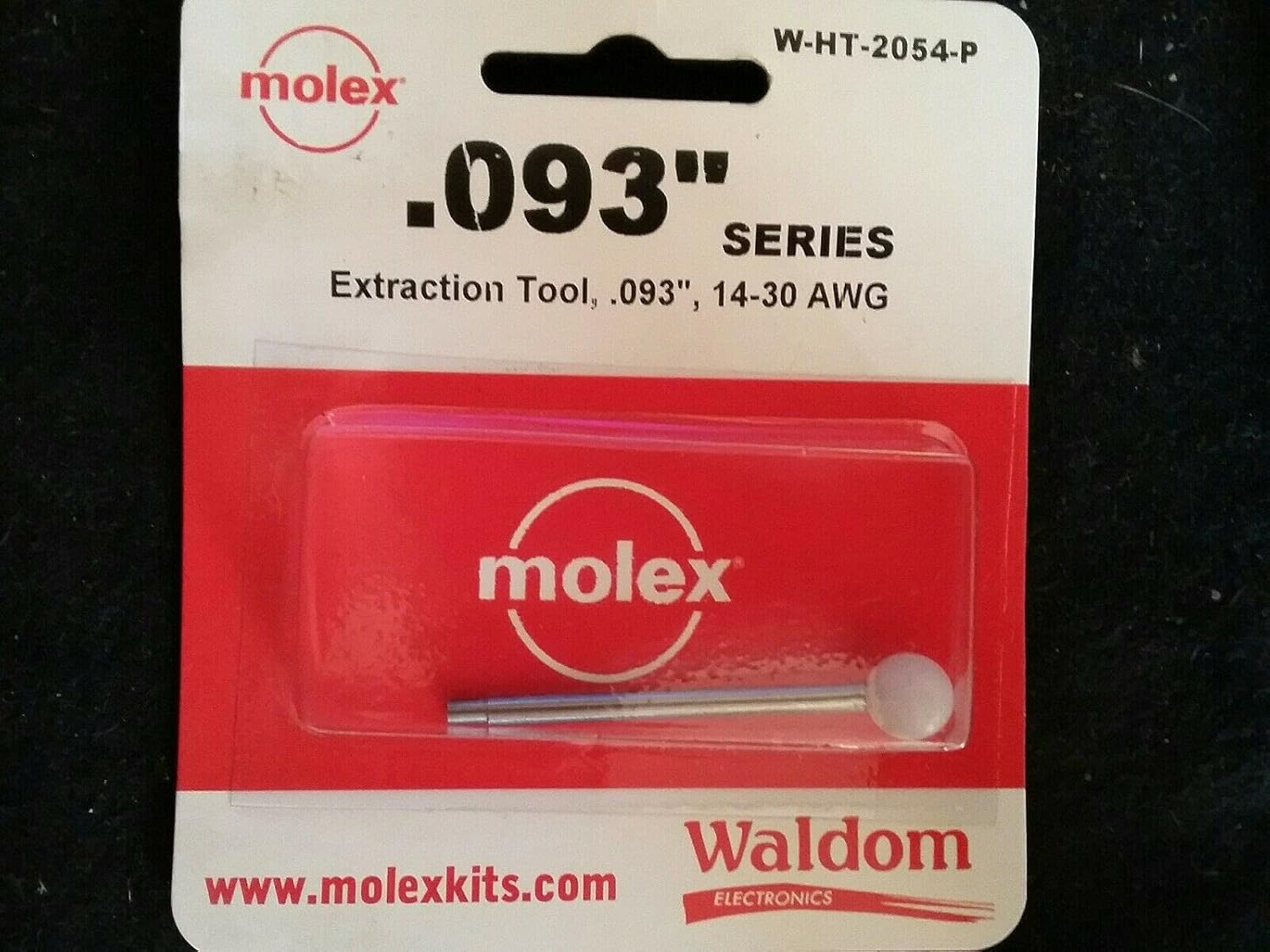 Molex/Waldom W-HT-2054 Extraction Tool 14-30 AWG .093" Series