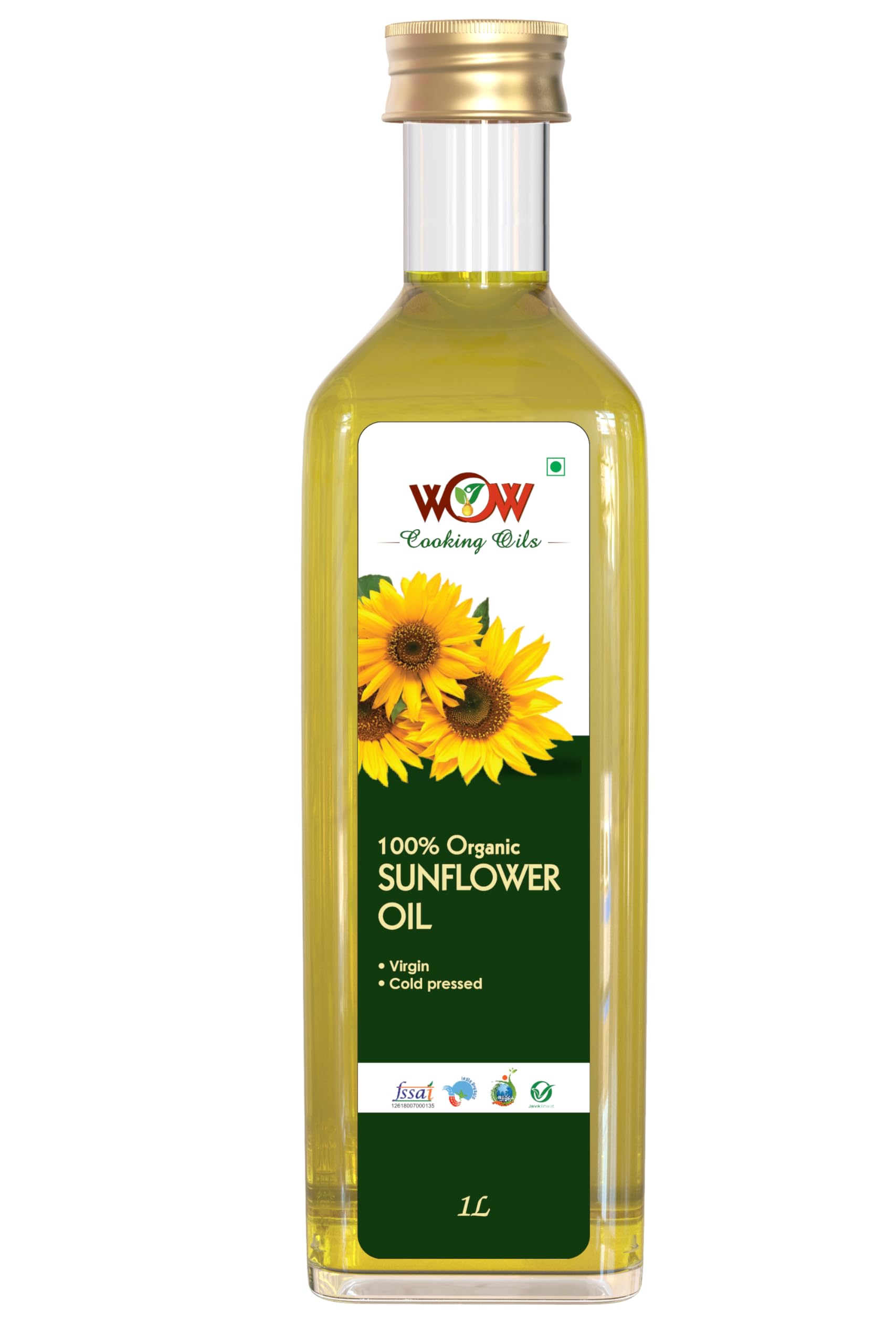 WOW Cooking Oils Organic Sun Flower Cooking Oil, 1L (B08BNL48Y5) Amazon Price History, Amazon Price Tracker