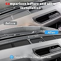 Vista 9 de Auovo Bandeja de cubierta para salpicadero compatible con accesorios Ford Bronco 2021 2022 2023 2024 2025 Compartimentos de silicona antideslizante