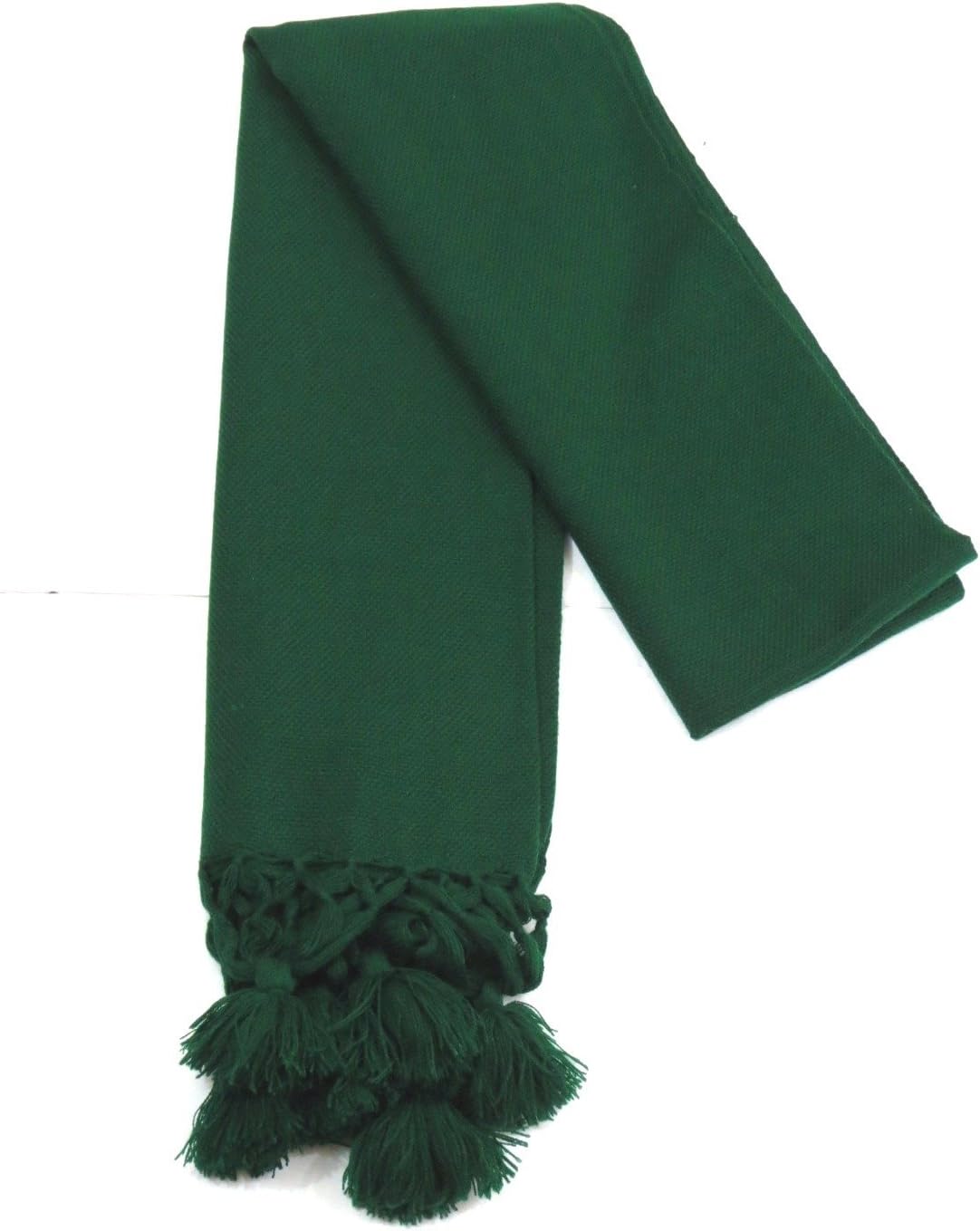 Leos Imports Mexican Rebozo Shawl (Green Solid)