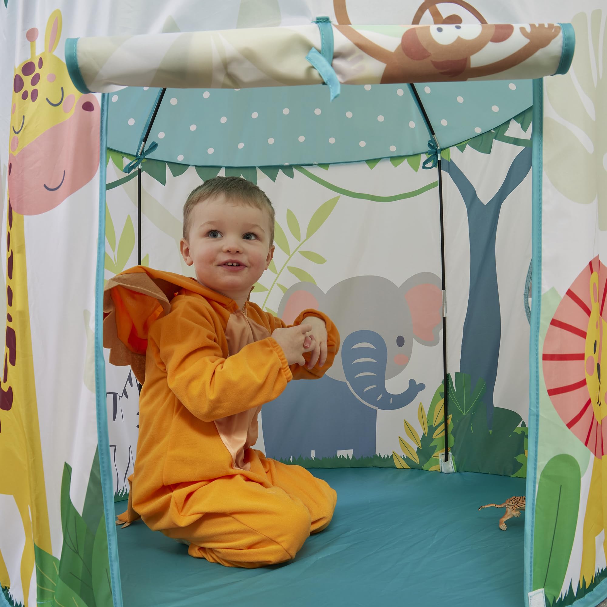 Liberty House Toys Jungle Play Tent, Green, Dia100 x H135 cm - Image 4