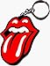 Rolling Stones Tongue Logo Rubber Keychain