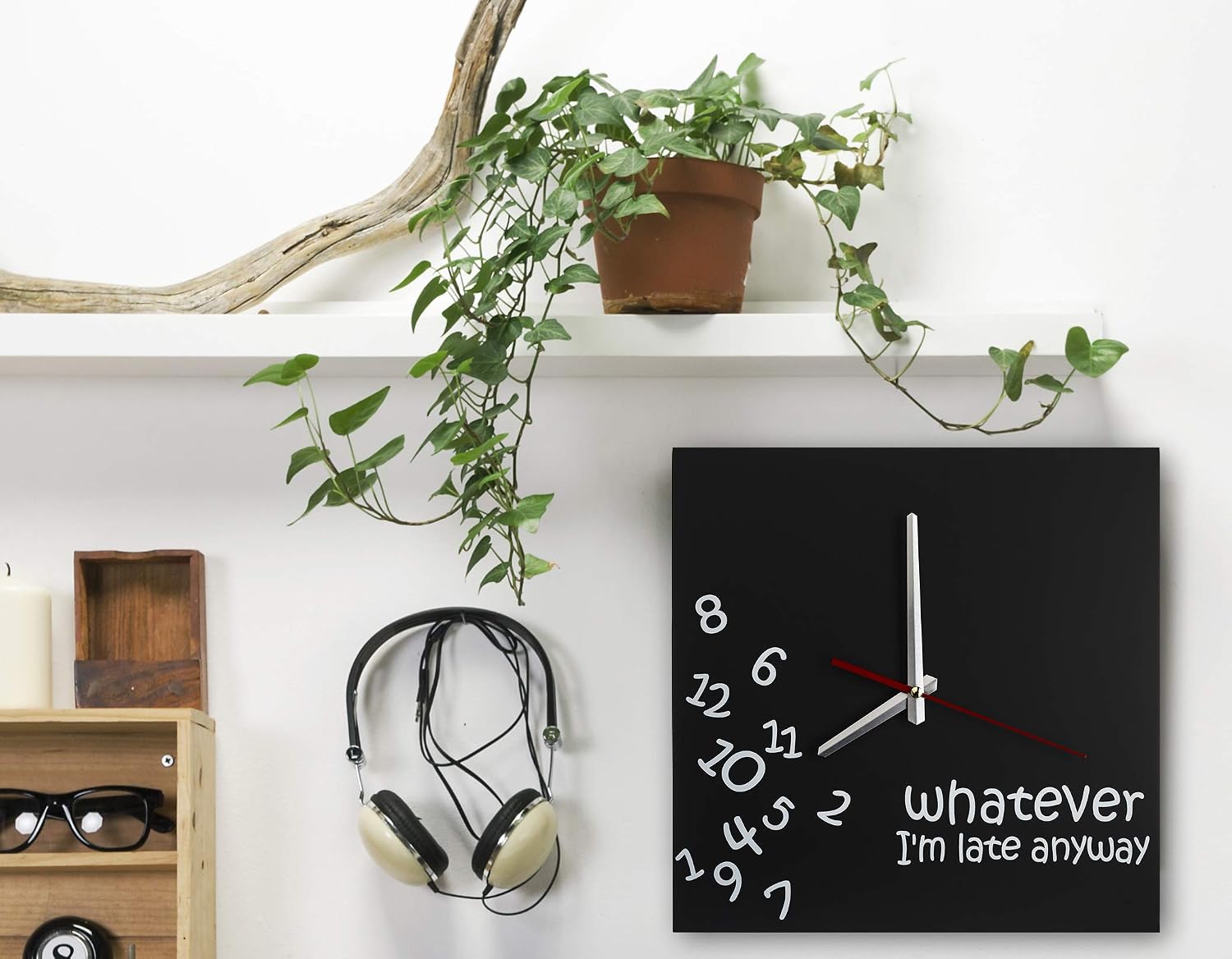 Decodyne Whatever I'm Late Wall Clock