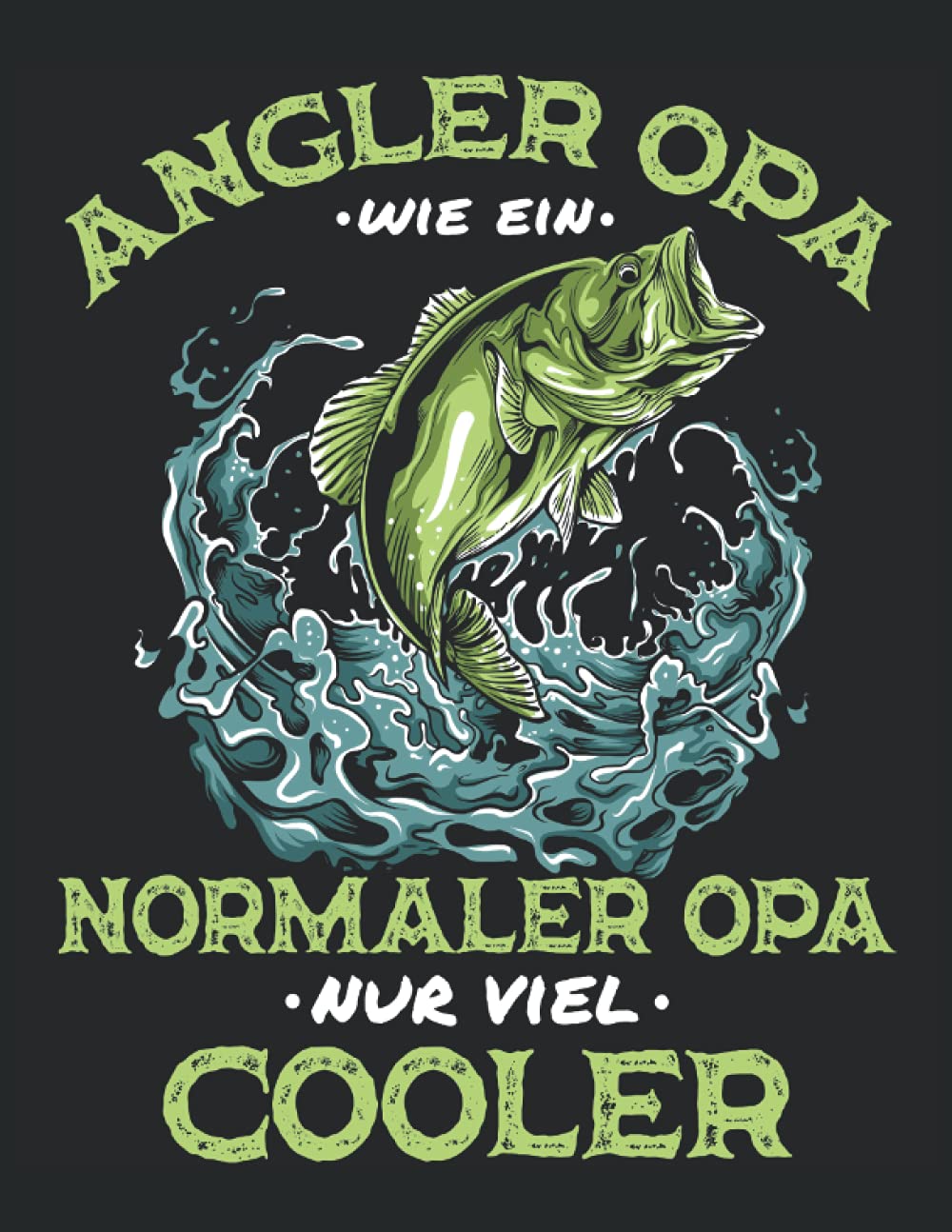 Angler Opa Normaler Opi Nur Viel Cooler Angeln Fangbuch Spruch: ANTI STRESS - Mandala Malbuch - Lustiges Angler Opa Großvater Geschenk - A4 (8,5x11) ... - Antistress - Entspannen - Zum Ausmalen