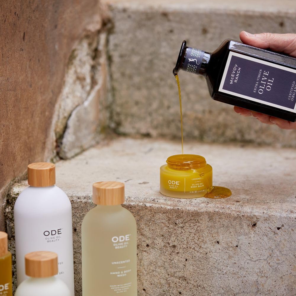 McEvoy Ranch Whipped Body Butter | ODE Olive Oil Beauty | 5.8 FL OZ | Crafted with Organic EVOO, Hyaluronic Acid, Organic Shea & Cocoa Butters | Nourishing, Brightening, Firming (Lavender) - Image 5