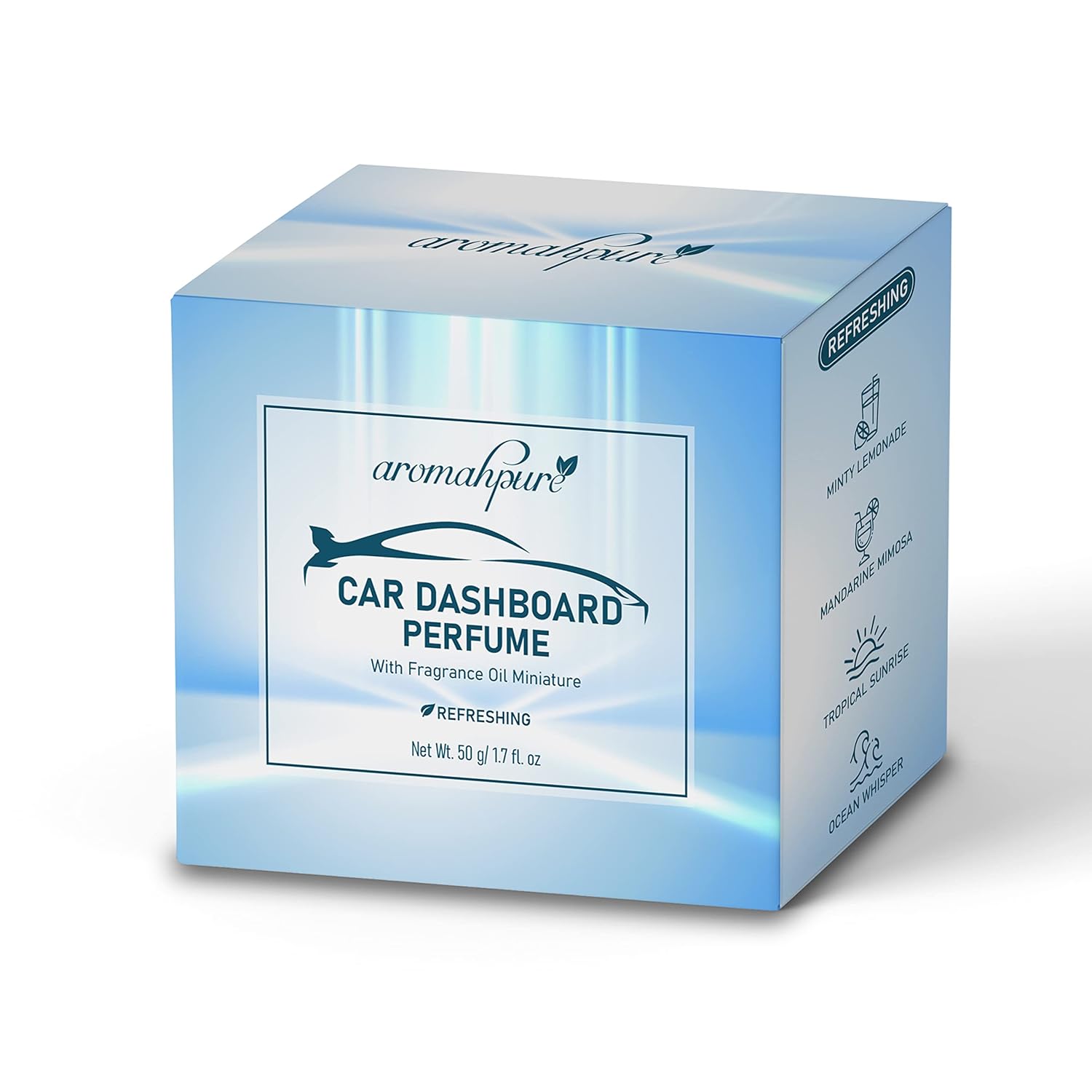 Aromahpure Dashboard Car Perfume with 50 ML Refreshing Miniature