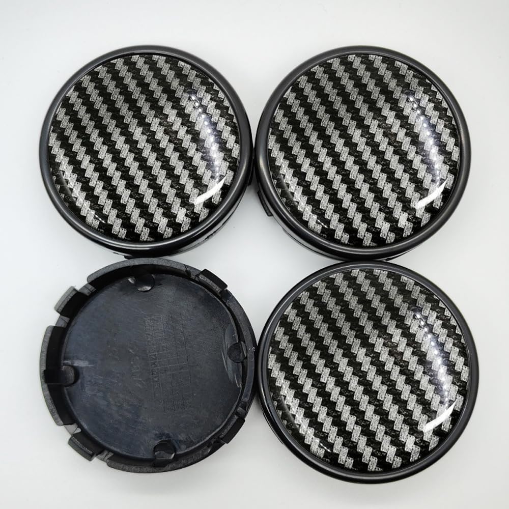 4PCS Car Wheel Hub Center Caps for VoIvo XC40, Vehicle Rim Hub Cap Cover Rust-Proof Waterproof Rims Protector Replacement Automotive Decoration,Normal-Carbon Fiber