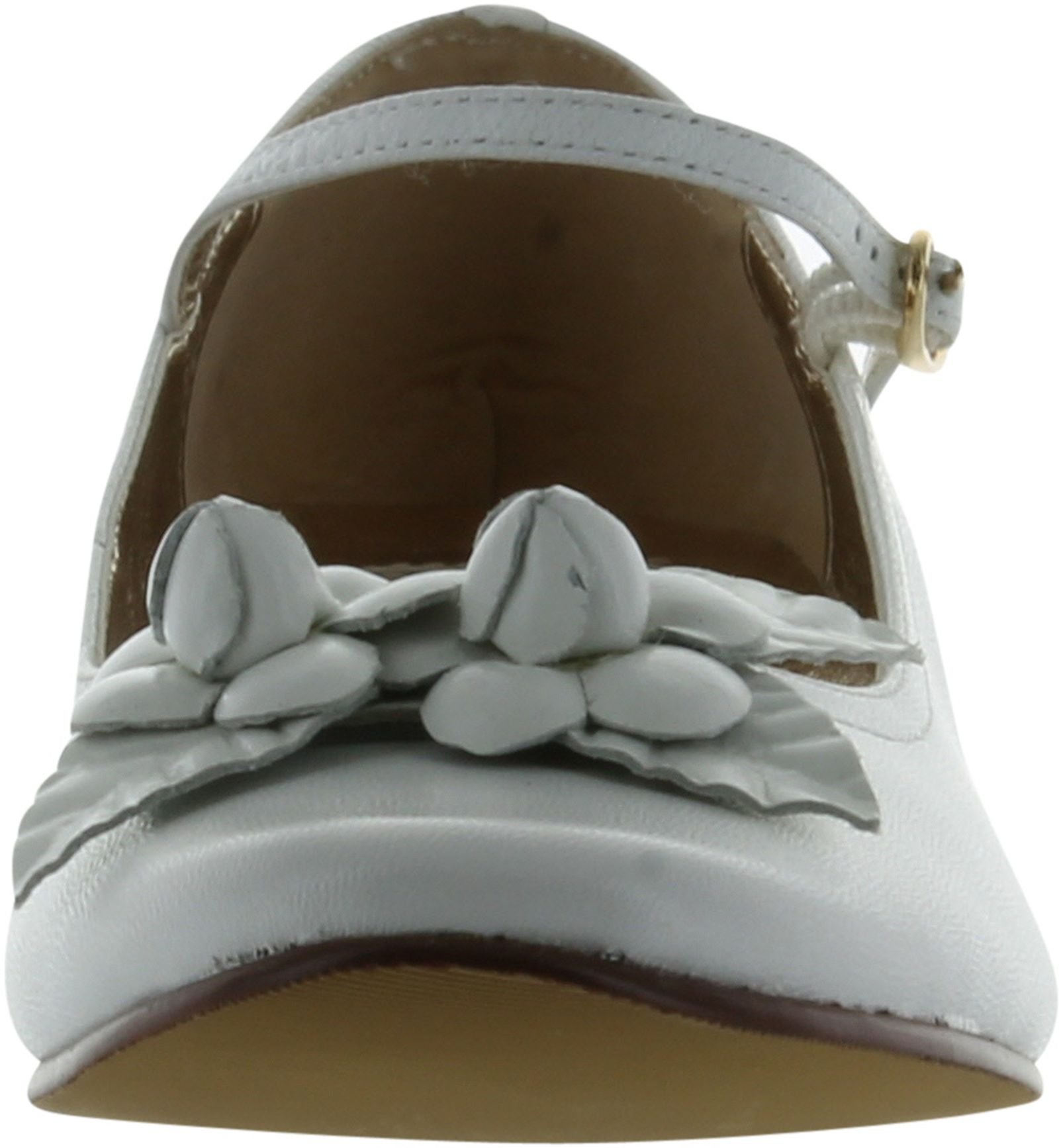 Amiana Girls 6/A0257 Party Communion Wedding Shoes,White,2