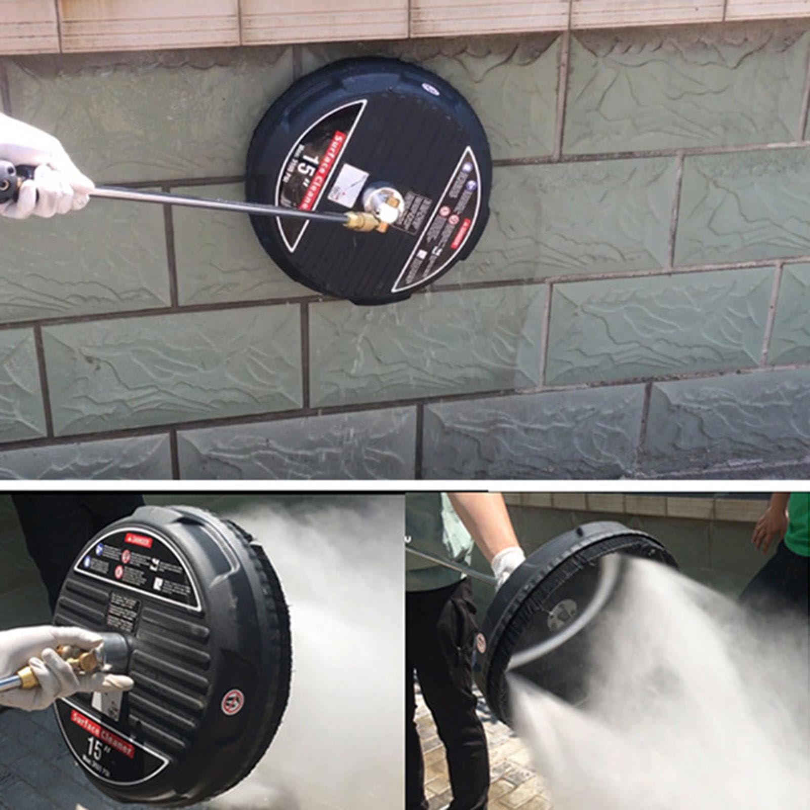 Nettoyeur Haute Pression à Plat pour allées, terrasses et Taches tenaces, et prévient efficacement Les Projections d'eau à Haute Pression. Nettoyeur de sols Rotation Vitesse pour Un