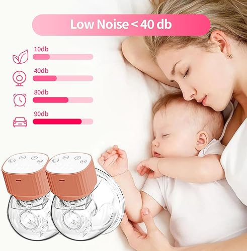 Miniatura 5 de Extractor de leche doble portátil, sacaleche eléctrico manos libres con 3 modos y 9 niveles, pantalla LCD, extractor de leche portátil ultra