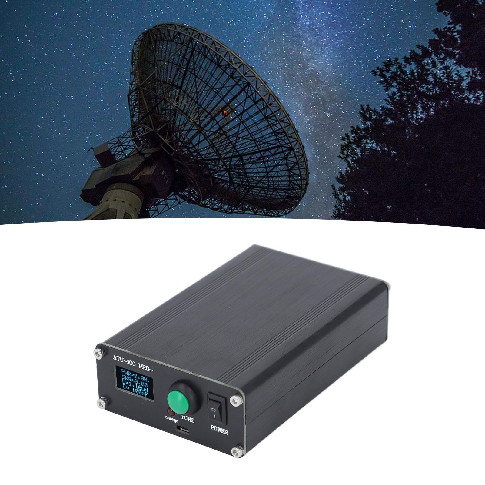 Keenso Antenne Tuner 1.8-55MHz, Automatique pour Usage Général