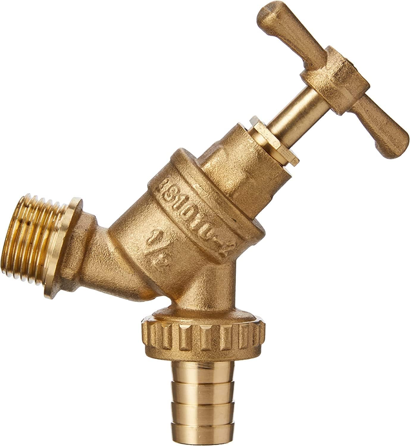 UKDeals Direct® Outdoor 1/2'' Garden Tap, Through Tube, Wall Flange Bracket 1/2", Back Plate Elboe 15mm x 1/2" (Garden Tap Standard)
