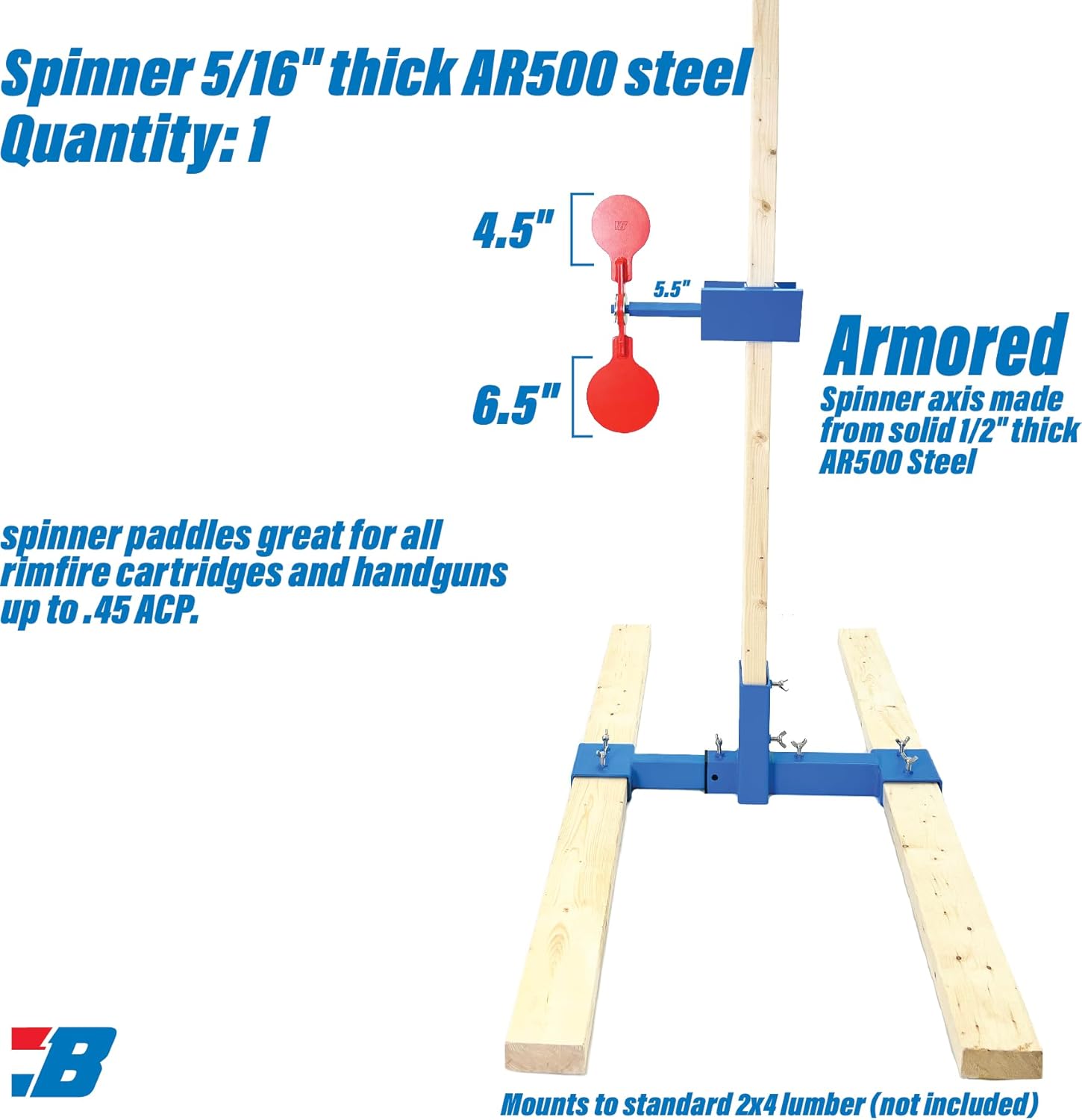 AR500 Steel Shooting Target Spinner