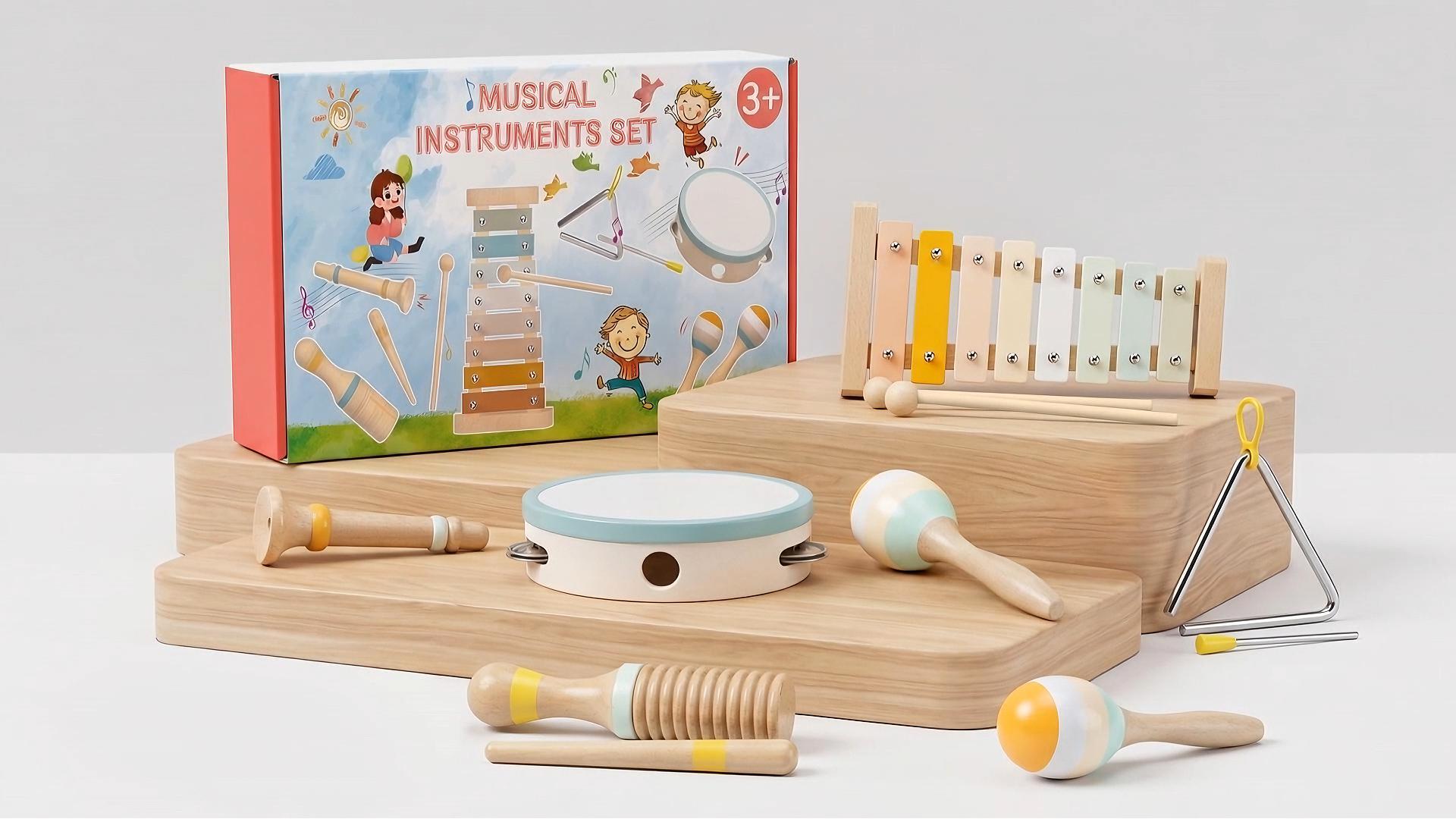 B.A.P MATOKIペンライト&タオル&マスク&リング&ホイッスル5点セット Amazon.com: Baby Musical Instruments - Montessori Wooden Toys for