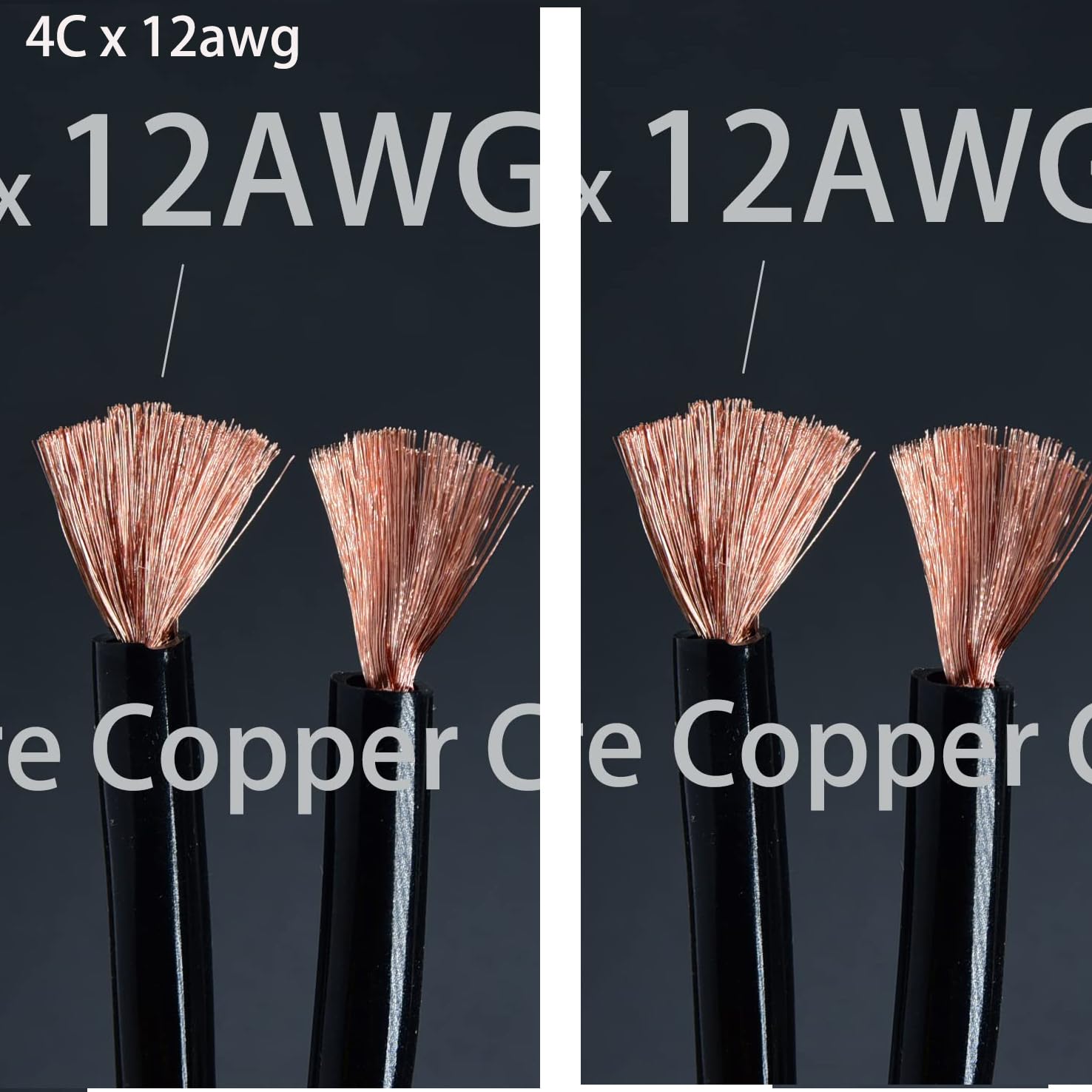 Arklove Speakon Splitter Cable,(1 Male to 2 Female) spaker Cable Break Out Twist Lock Audio Cable NL4FC Speak-on Break Out for Speaker Cable, 2 Packs