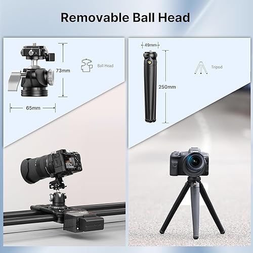 Miniatura 6 de MT-68 F38 Trípode flexible de liberación rápida pulpo viaje trípode para cámara DSLR 6.6 lbs carga máxima cámara resistente Vlogging Selfie trípode