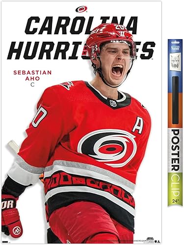 Trends International NHL Carolina Hurricanes - Sebastian Aho Feature Series 23 - Póster de pared