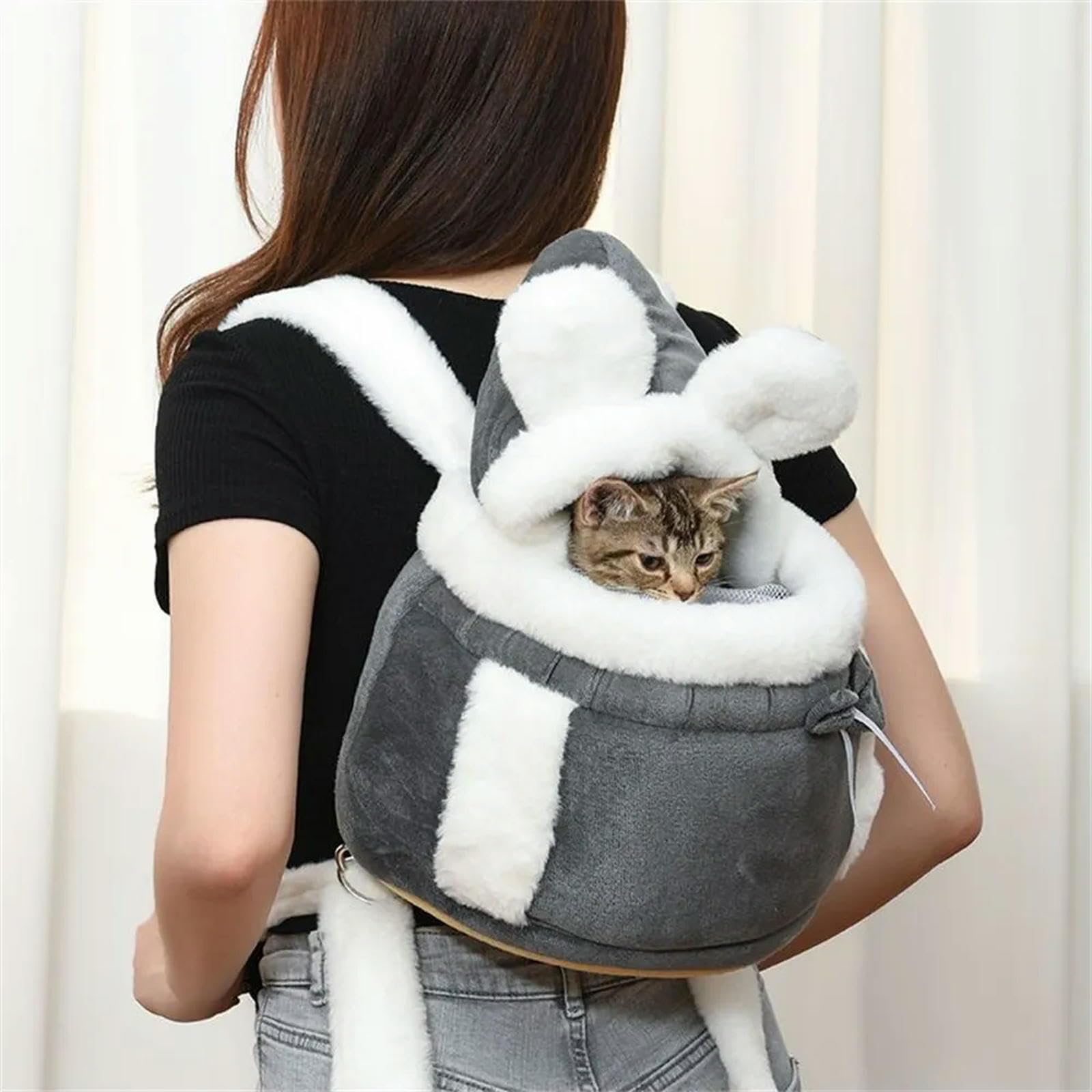 Trasportino Gatto Travel All'aperto Chihuahua Cucciolo Per Cani Zaino Inverno Inverno Che Trasporta Borse Per Cani Di Piccola Cucina A Casa Di Gatto Yorkshire-grigio-s-suit 0,2-1,5 Kg