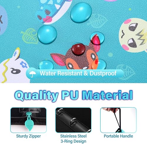 Miniatura 3 de Carpeta de tarjetas para tarjetas ACNH Mini Amiibo, carpeta con mangas, álbum de tarjetas de colección de juegos para NFC Tag Game Mini tarjetas,