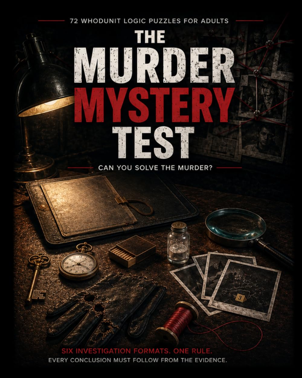 The Murder Mystery Test: 72 Whodunit Logic Puzzles for Adults (Cipher House Crime Puzzle Tests)