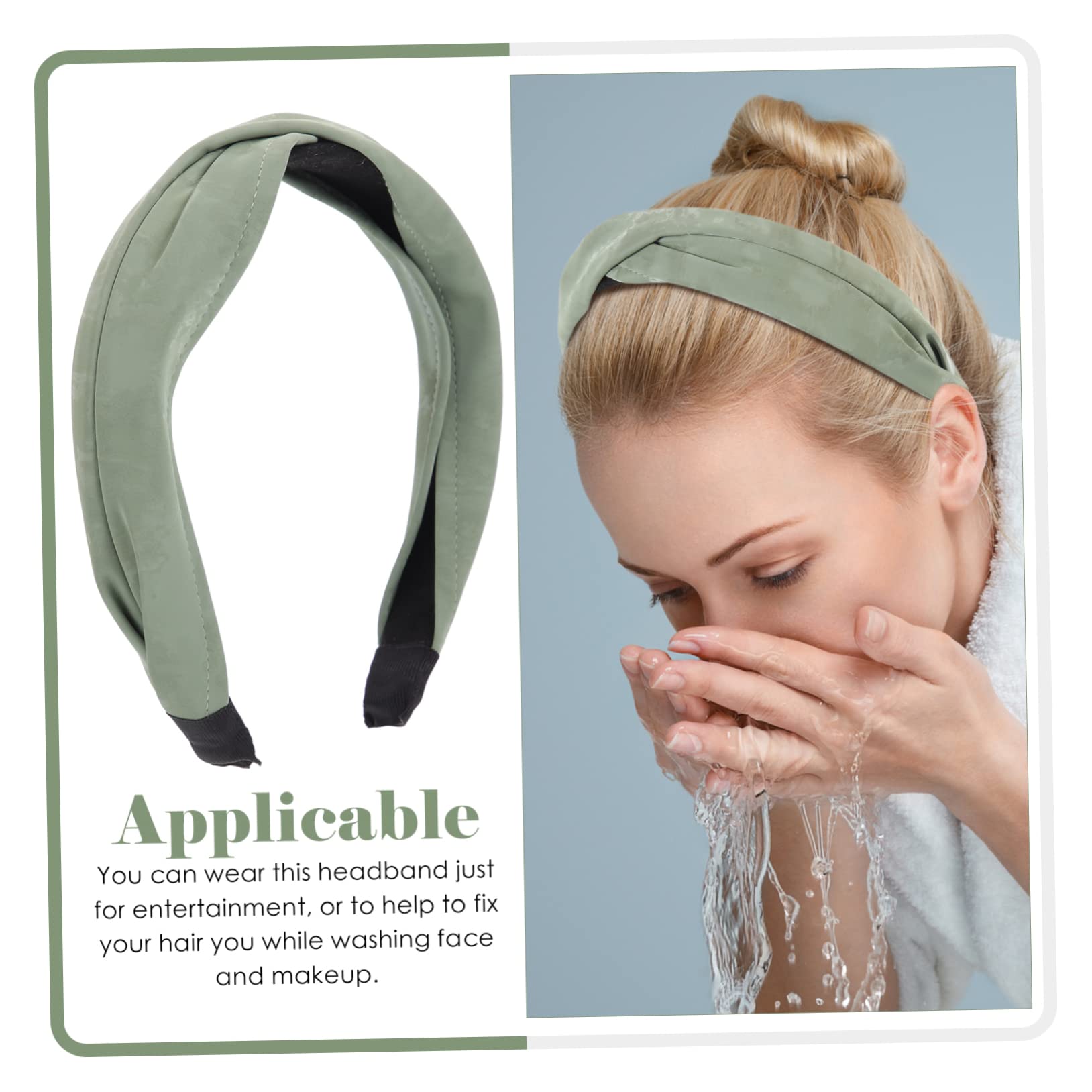 Healeved 4piezas Cinta De Cabeza Ancha Para Mujeres Accesorio Práctico Para Maquillaje y Yoga Diadema Decorativa Para Spa y Uso Diario
