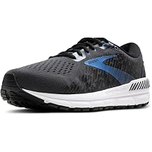 Brooks Men's Addiction GTS 15 Supportive Running Shoe, Grey/Ebony/Chili Oil