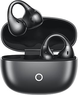 realme Buds Clip sans Fil Earbuds, Open-Ear Bluetooth Earphones, 10,8 mm Dynamic Bass Driver, Bluetooth 5.4 with Mics, Up to 36 Hours Playback, IP55 Waterproof, Titanium Black