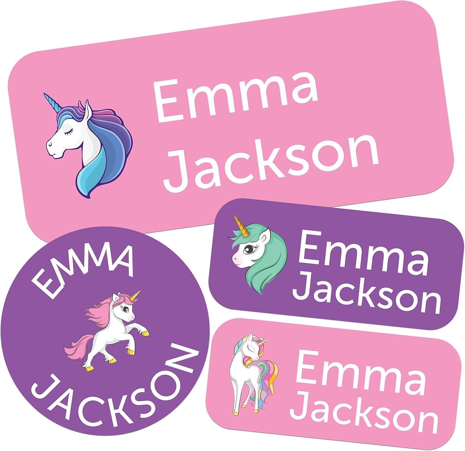 Bunny Badges Personalized Daycare Name Labels (130 Labels