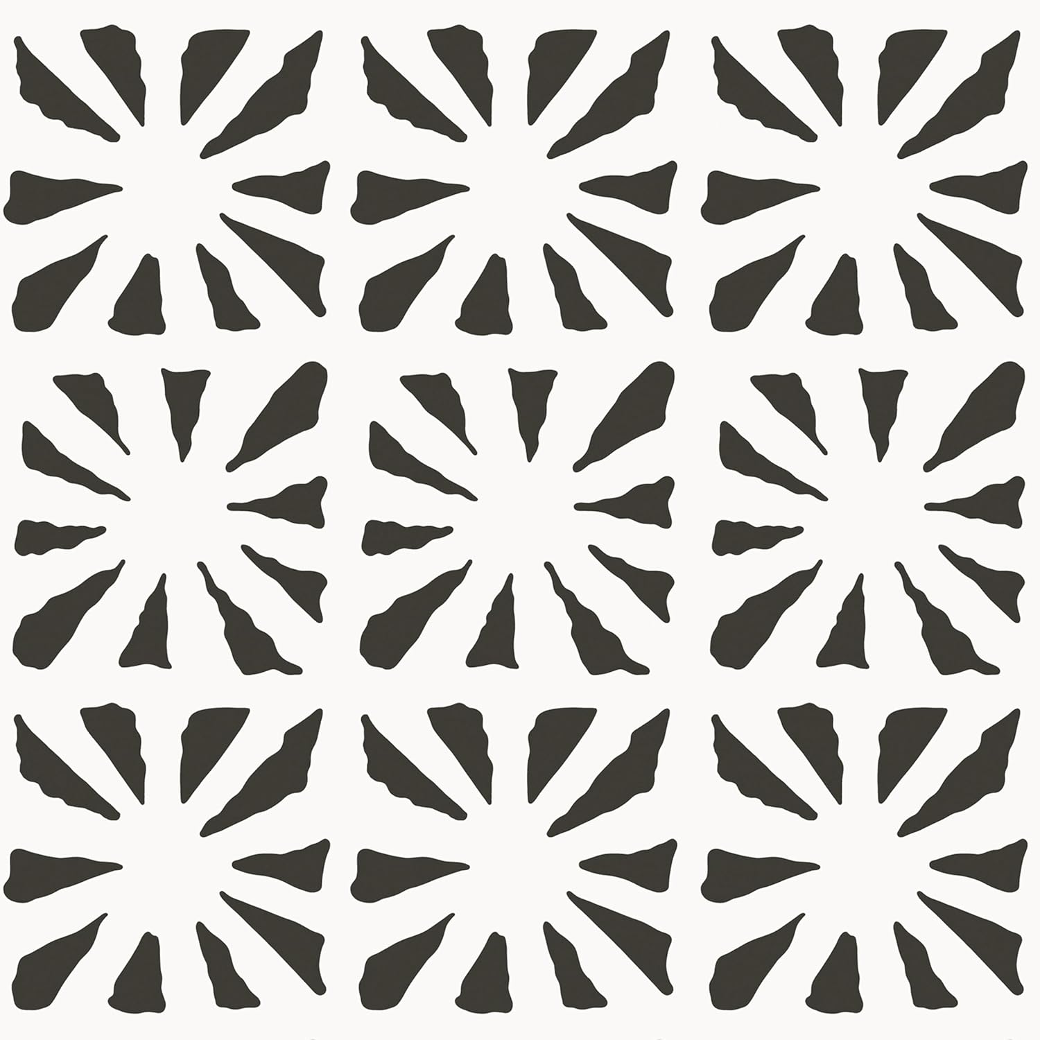 Dimoon 17.3''x78.7'' Peel and Stick Wallpaper Modern Black White Boho Contact Paper Geometric Vintage Thickening Embossed Cream Self Adhesive Renter Friendly Wall Paper for Bedroom Bathroom Vinyl Roll