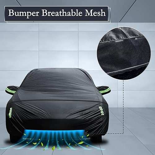 Miniatura 93 de Migaven - Funda de automóvil impermeable para todo tipo de clima, funda exterior completa para automóviles, protección contra la lluvia, sol