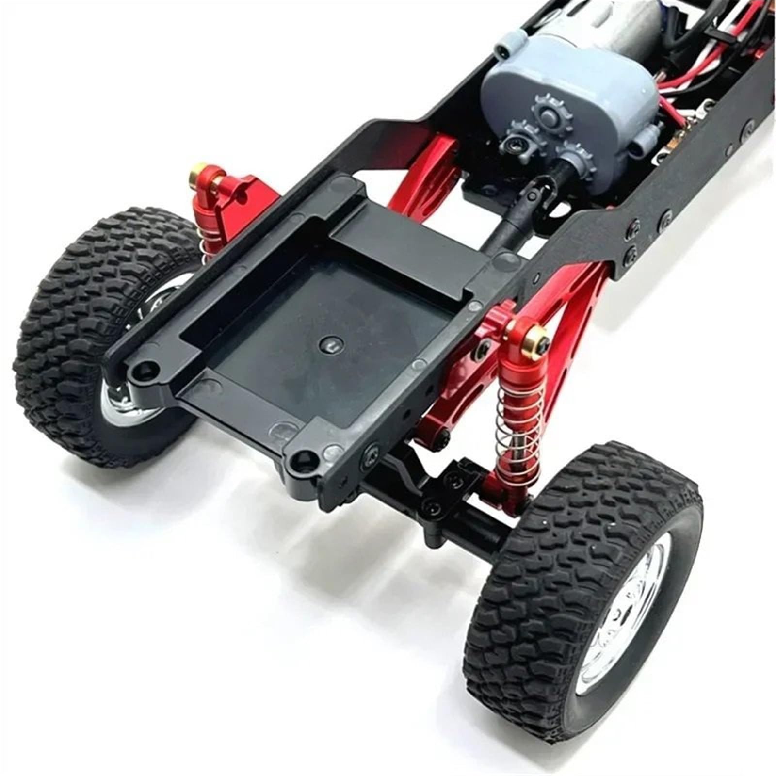 RC Repuestos para MN-78 Exterior Delantero Y Trasero Amortiguador Resorte Piezas Repuesto Coche Teledirigido Mejora Reacondicionamiento Metal(Black)