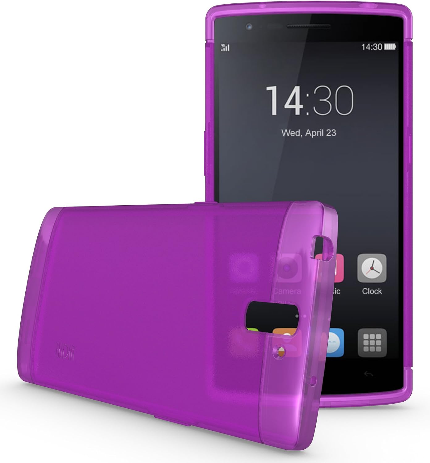 TUDIA LITE TPU Bumper Protective Case for OnePlus One Smartphone (Purple)
