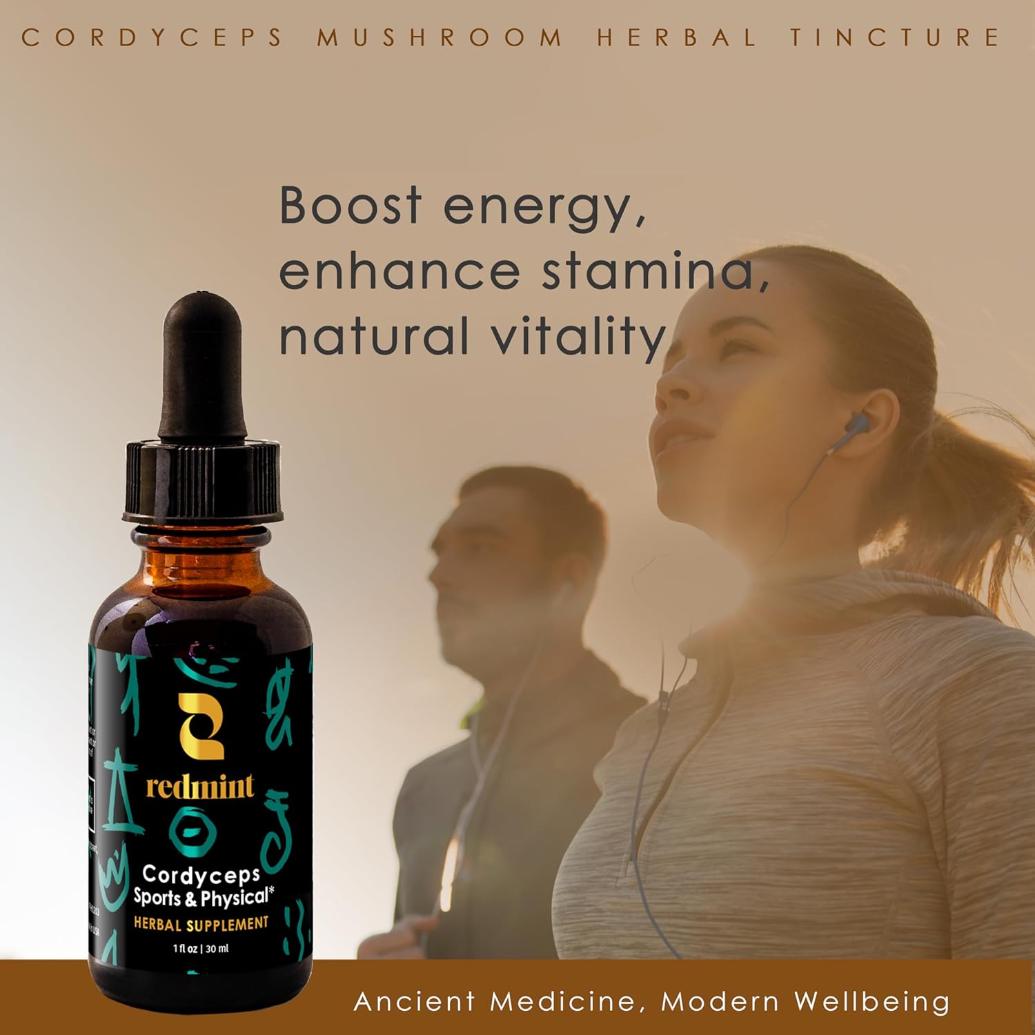 Redmint Cordyceps Mushroom Herbal Tincture -Sports & Physical | Rooted in Ancient TCM Wisdom | Organic Energy & Stamina Support Mushroom Blend Supplement | Natural Endurance & Immune Support | 1 Fl oz - Image 8