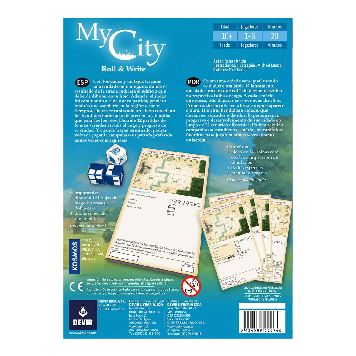 Devir- Gioco, Multicolore, BGMYCRWPS