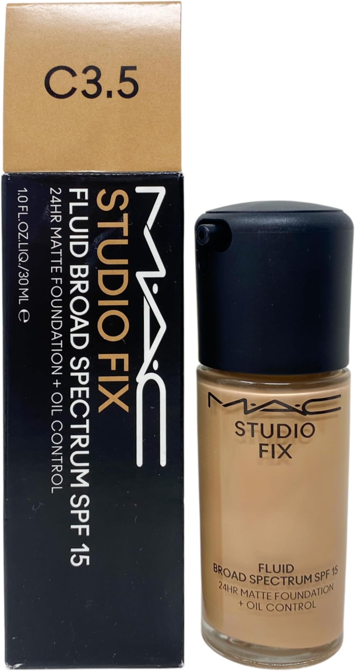 M·A·C Cosmetics Studio Fix SPF 15 24HR Matte Foundation + Oil Control - C3.5 (1 fl oz / 30 mL)