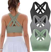 FITTIN Adjustable High Impact Sports Bra for Women C-DDD Large Bust - Padded Full Coverage Workout Gym Bra