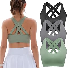 FITTIN Adjustable Sports Bras for Women High Support Impact Padded Full Coverage Bra for Workout Gym - for