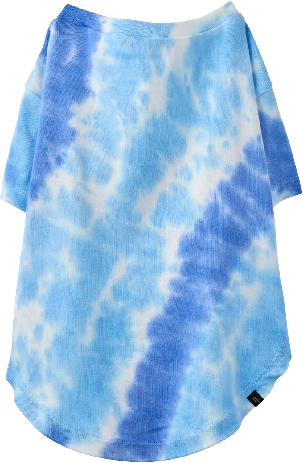 Pet Passion Toby II - The Perfect Tee, 3 Pack Short Sleeve Pet T-Shirt 100% Organic Cotton Tees Clothes for Small, Medium, Large Dogs​​, Blue Tie Dye, XX-Small (4-7 lbs)