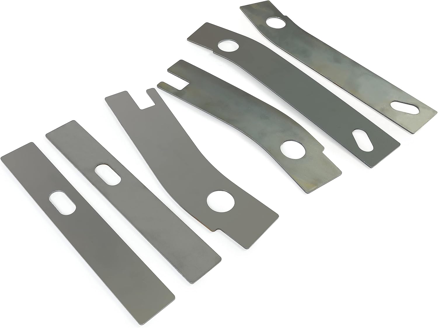 ECOTRIC 6 pc Frame Repair Rusted Shackle Weld Plates Compatible with 1986-1995 Jeep Wrangler YJ Rear
