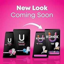 U by Kotex Balance Daily Panty Liners, Wrapped, Light Absorbency, Regular Length, 150 Count (Packaging May Vary)