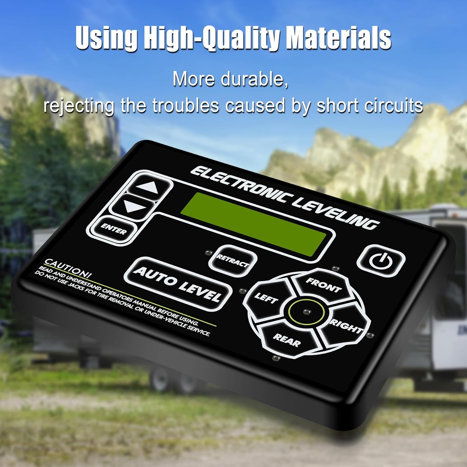 RV Leveling touchpad with Auto-Leveling Button Replace 421484 Fit for Lippert RV 5th Wheel and Travel Trailer Compatible with Ground Control TT and Other Lippert Leveling Systems