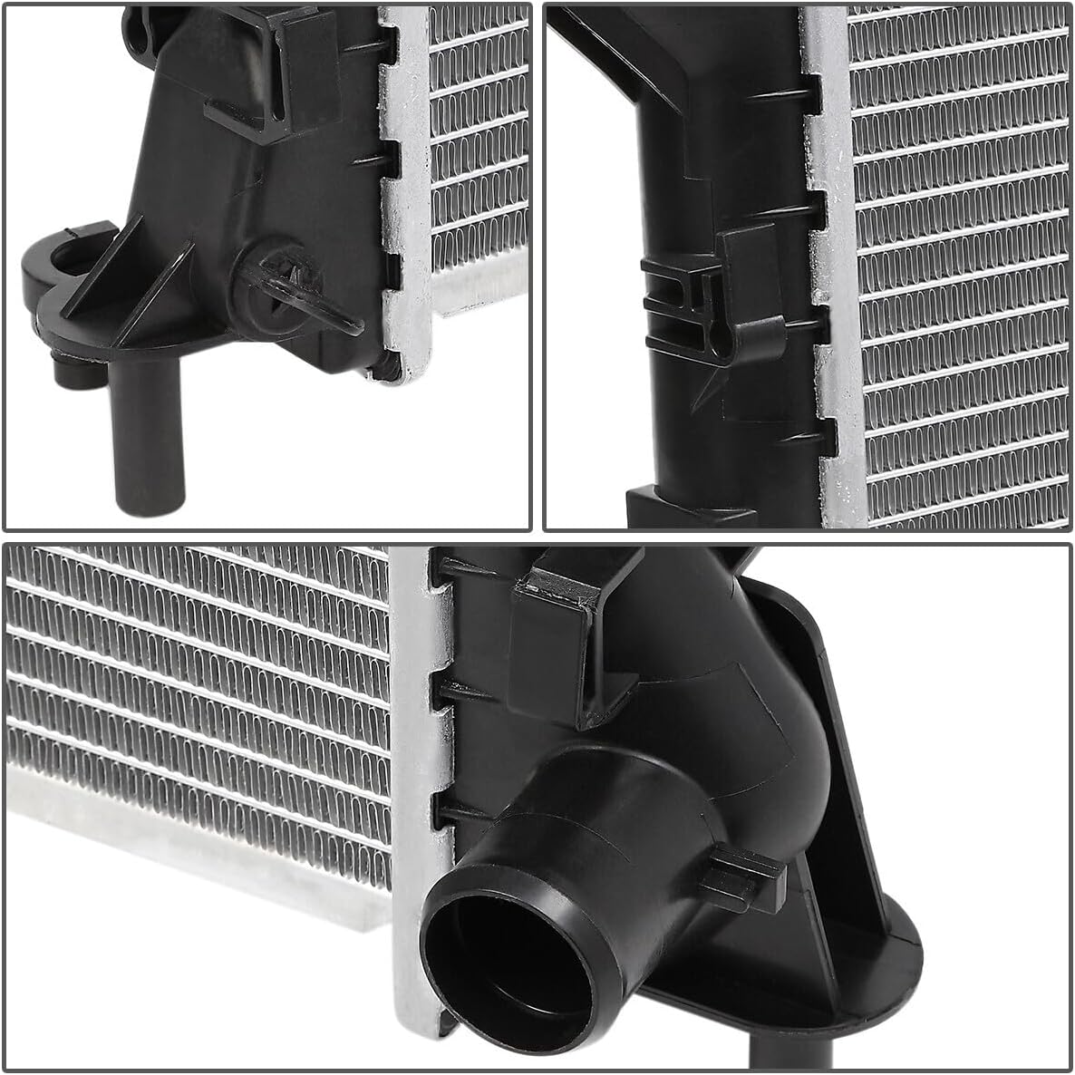 Aluminum Radiator for 2000-2007 Ford Focus 2.0L 2.3L 2001 2002 2003 2004 2005 2006 00 01 02 03 04 05 06 07 CU2296 DPI 2296 A2296 RAD2296 Q2296 5S4Z8005BA