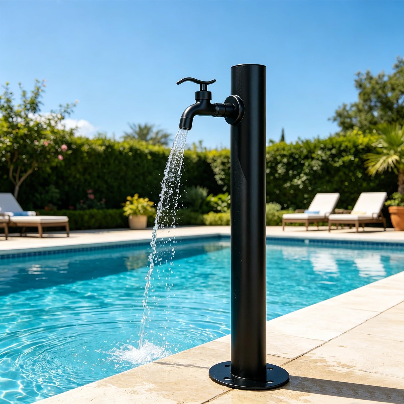 Lonmrrton D Freestanding Water Column, Outdoor Antifreeze Faucet Yar Hydrant, Stainless Steel Vertical Water Tap For Garden Farm Pasture Backyar Irrigation Washing
