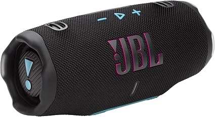 JBL Charge 6 - Enceinte Bluetooth portable, étanche et résistante aux chutes, Son Pro puissant avec AI Sound Boost, 28 heures d'autonomie, Batterie externe intégrée et livrée avec une sangle de transport robuste et amovible (orange)
