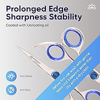 Vista 4 de Equinox Razor Edge Series Tijeras Profesionales para el Cabello - Tijeras de Corte de Cabello de Acero Inoxidable Japonés Premium de 6.5", Tijeras