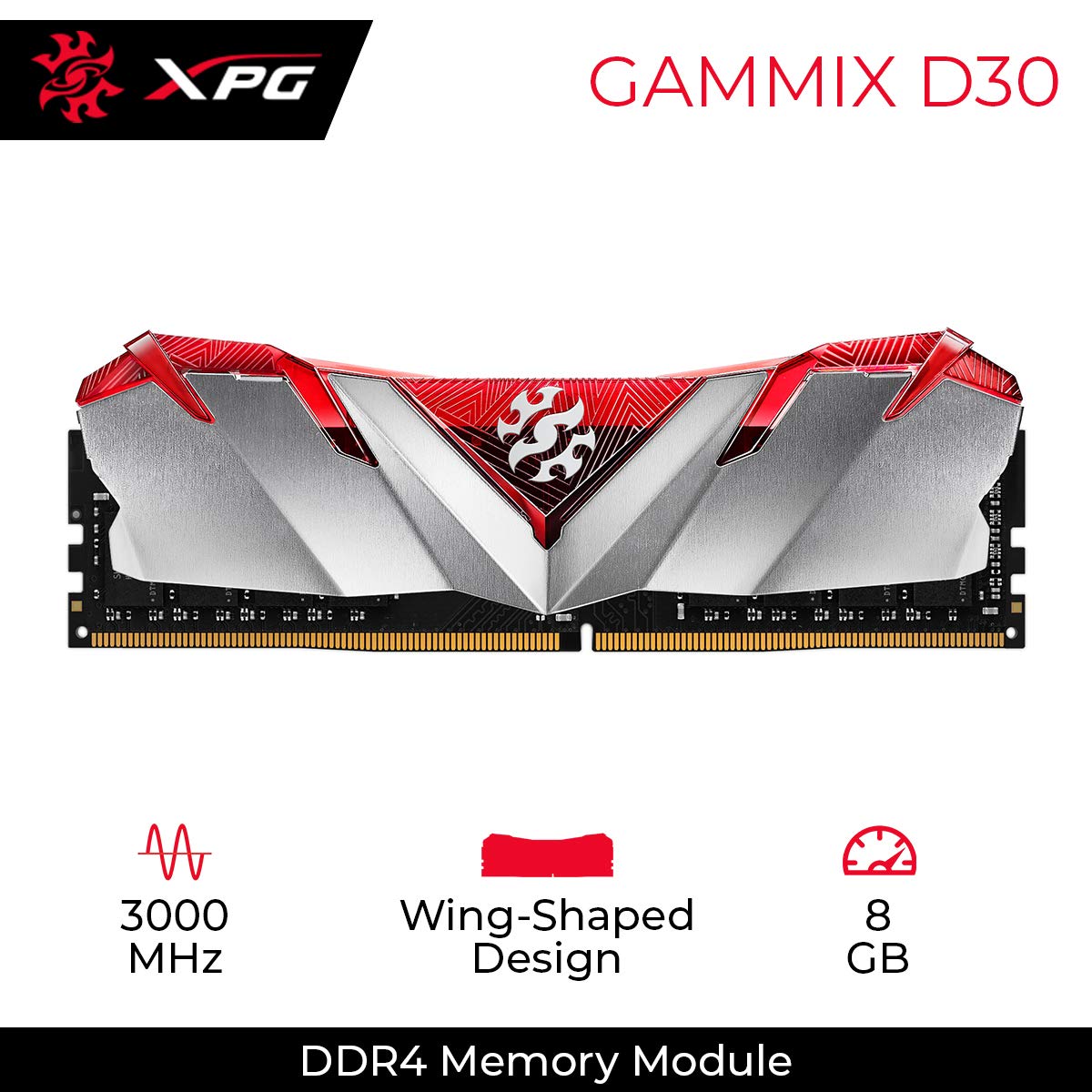 ADATA GAMMIX D30 8GB DDR4 RAM - Boost Your PC! -2 ADATA GAMMIX D30 8GB DDR4 RAM - Boost Your PC! -2