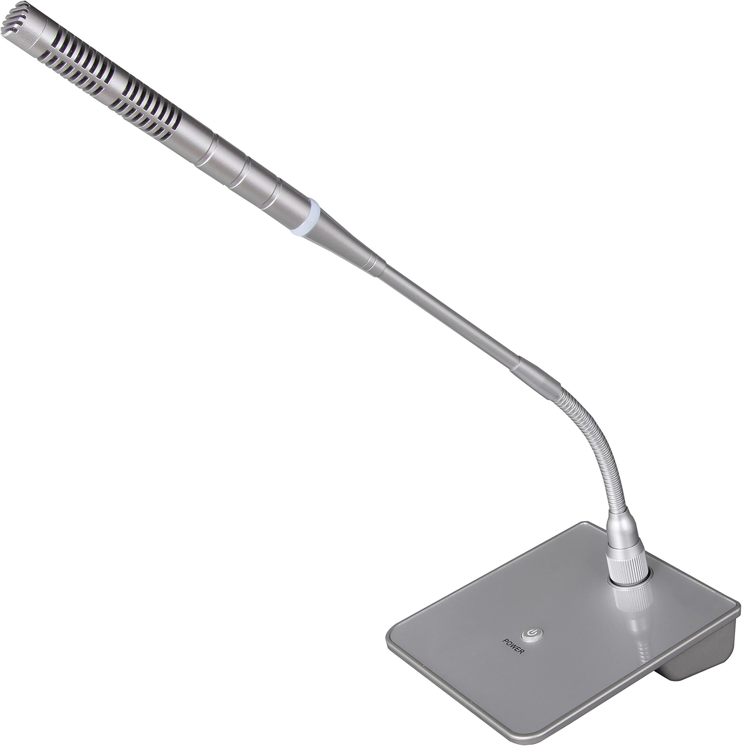 Weymic® G136 Gooseneck Condenser Microphone Cardioid Silver Conference Meeting Condenser Microphones Really Good Quality Three Power Supply Type with 7.5m Cable