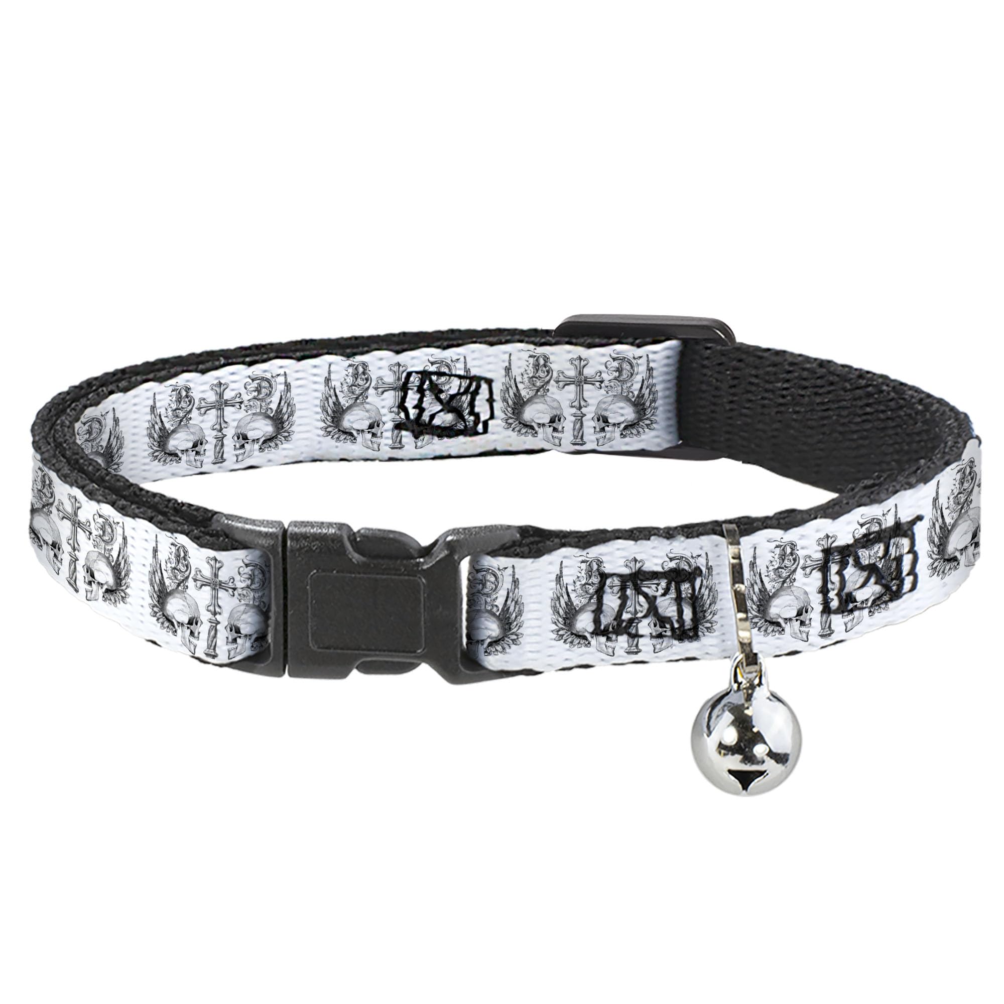 Collar para Gato Buckle Down Breakaway Diseño Exclusivo Calaveras